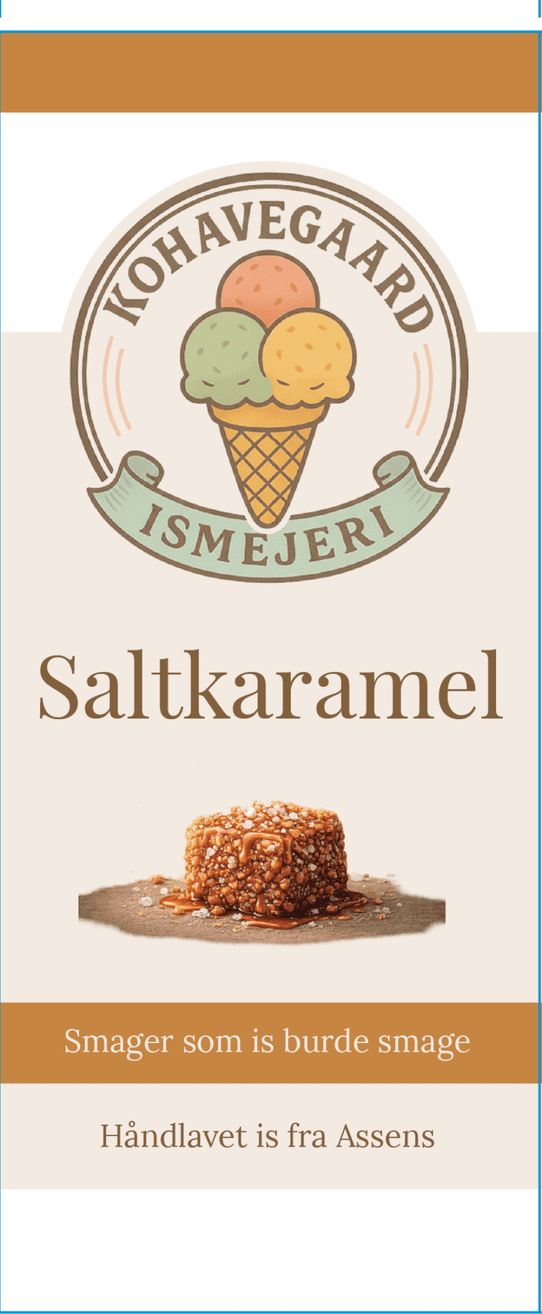 Saltkaramel · etiketmotiv